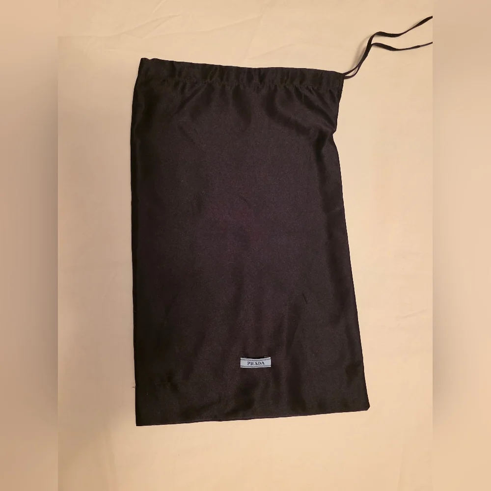 PRADA Authentic Prada Black Satin Dust Bag – Medium Handbag Storage